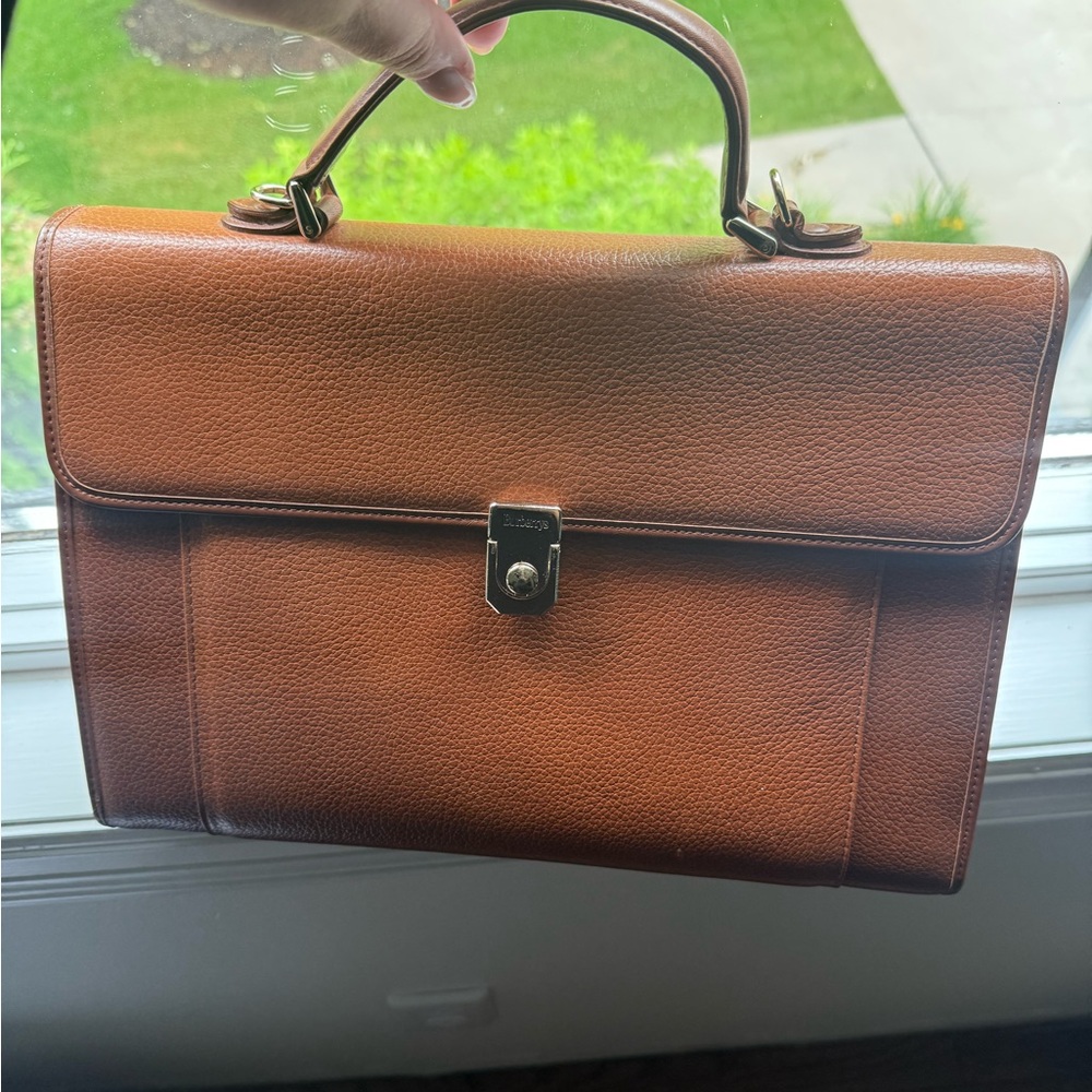 SOLD - Burberry Tan Women's Top Handle